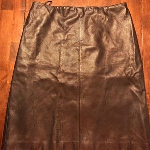 Ann Taylor leather skirt